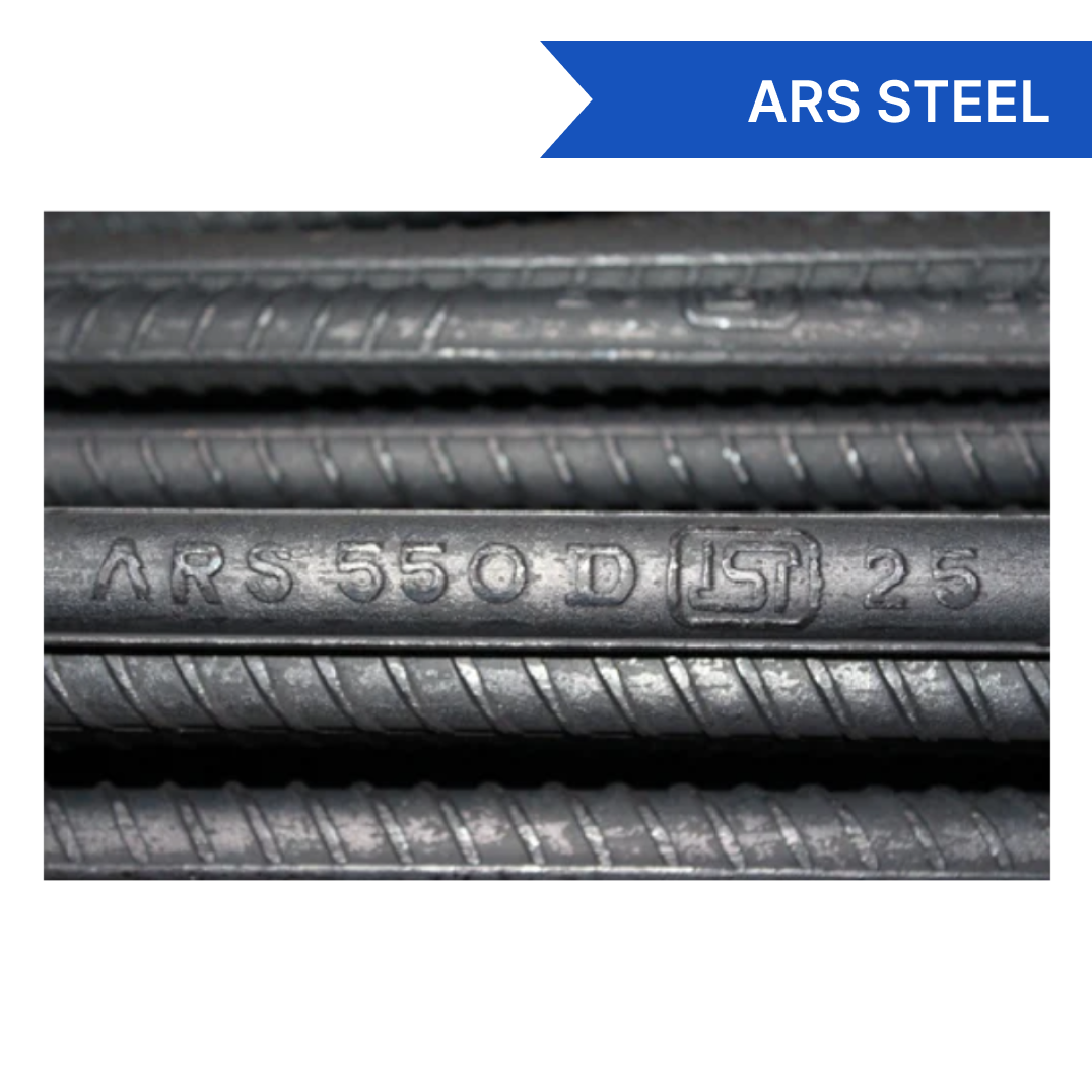 ARS Steel TMT Bar - Fe 550 - 16mm - buildiyo.store