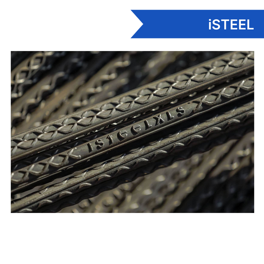 Isteel Steel TMT Bar - Fe 550 - 20mm - buildiyo.store