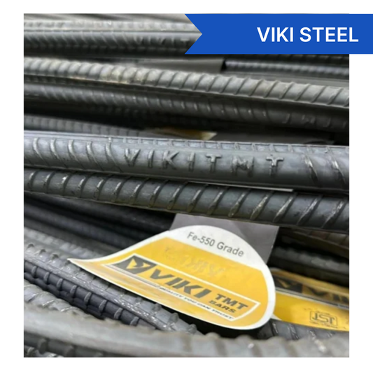 Viki Steel TMT Bar - Fe 550 - 20mm - buildiyo.store