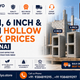4 Inch, 6 Inch and 8 Inch Hollow Block Prices in Chennai