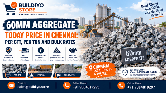 60mm Aggregate Today Price in Chennai: Per CFT, Per Ton and Bulk Rates