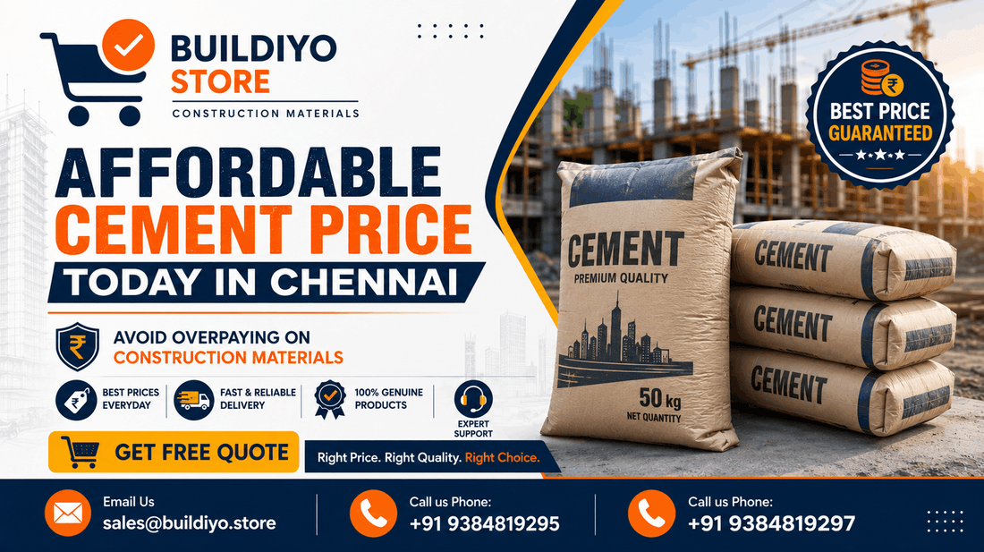 Affordable Cement Price Today in Chennai – Avoid Overpaying on Construction Materials
