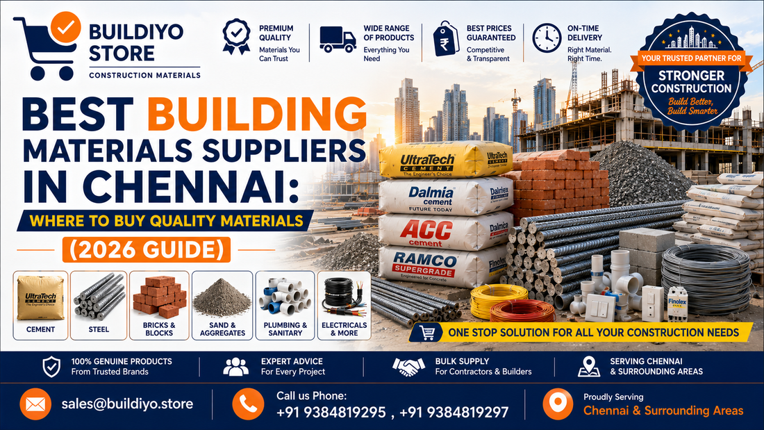 Best Building Materials Suppliers in Chennai: Where to Buy Quality Materials (2026 Guide)
