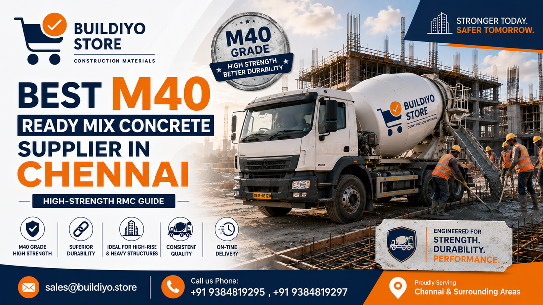 Best M40 Ready Mix Concrete Supplier in Chennai: High-Strength RMC Guide
