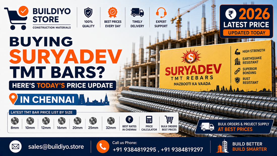 Buying Suryadev TMT Bars? Here’s Today’s Price Update in Chennai