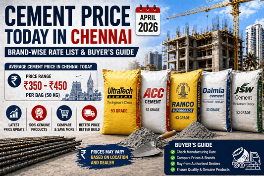 Cement Price Today in Chennai (April 2026): Brand-Wise Rate List & Buyer's Guide