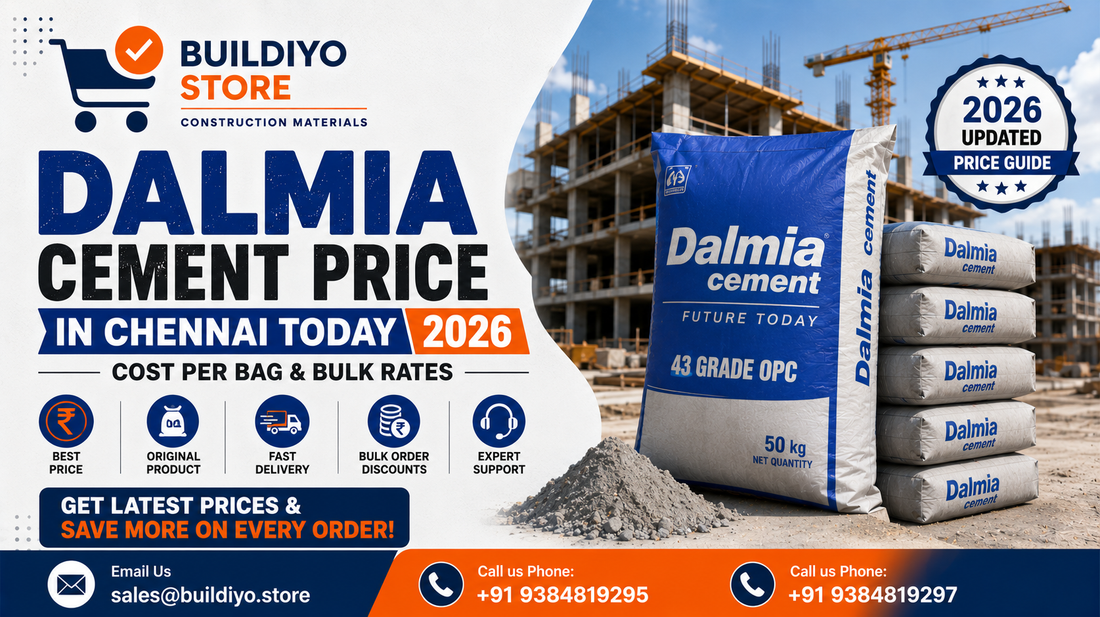Dalmia Cement Price in Chennai Today 2026 | Cost Per Bag & Bulk Rates