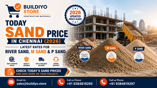 Today Sand Price in Chennai (2026): Latest Rates for River Sand, M Sand & P Sand
