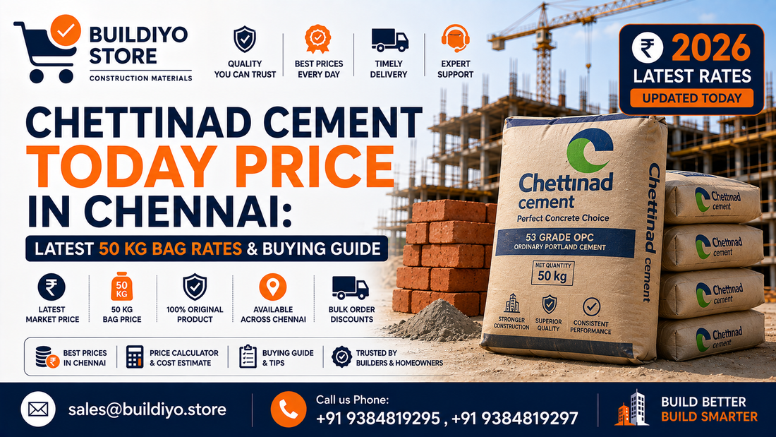 Chettinad Cement Today Price in Chennai: Latest 50 Kg Bag Rates & Buying Guide