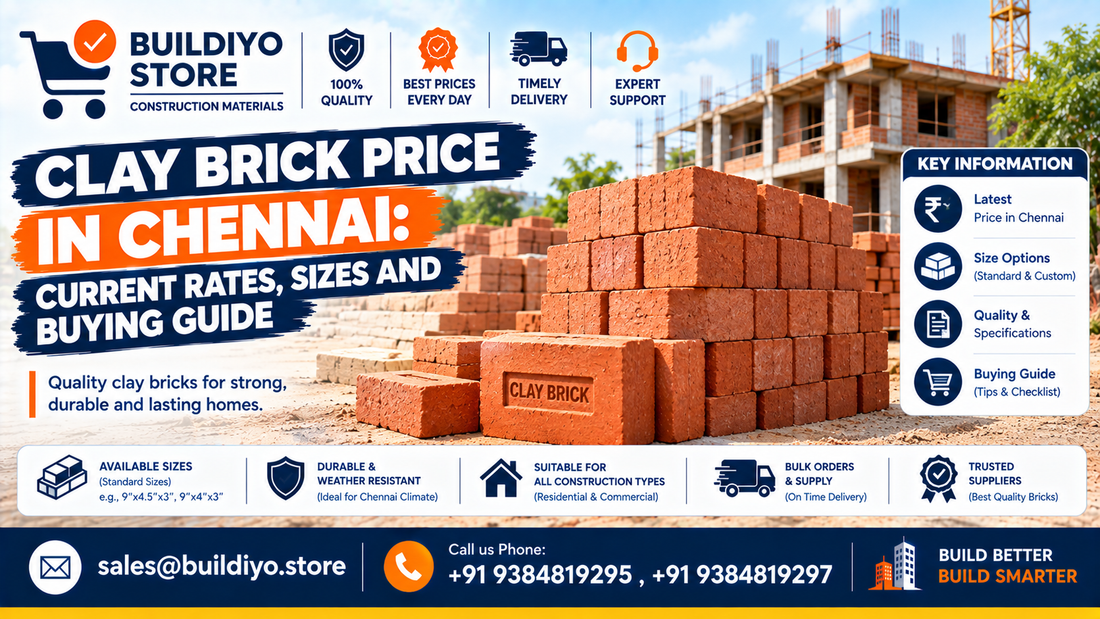 Clay Brick Price in Chennai: Current Rates, Sizes and Buying Guide
