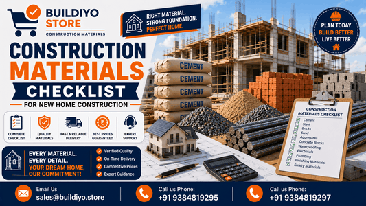 Construction Materials Checklist for New Home Construction
