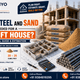 How Much Cement, Steel and Sand Are Needed for a 1000 Sq Ft House?