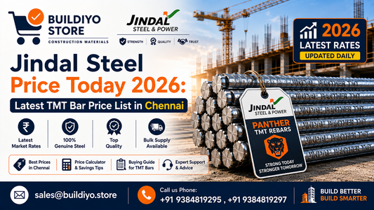 Jindal Steel Price Today 2026: Latest TMT Bar Price List in Chennai