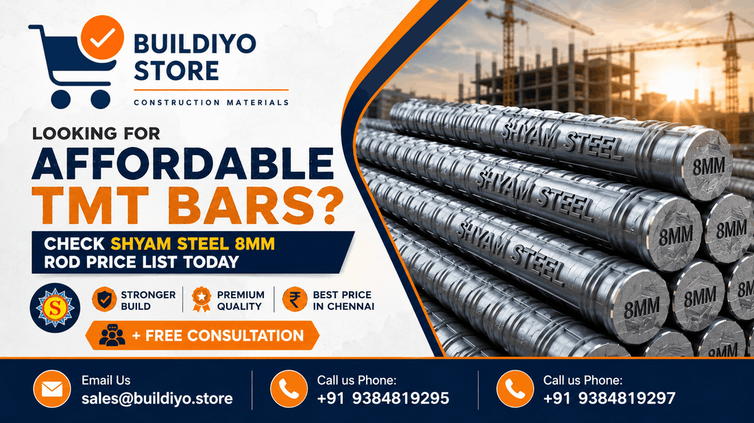 Looking for Affordable TMT Bars? Check Shyam Steel 8mm Rod Price List Today + Free Consultation