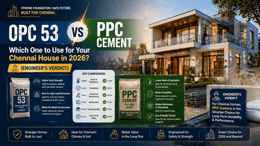 OPC 53 vs PPC Cement — Which One to Use for Your Chennai House in 2026?
