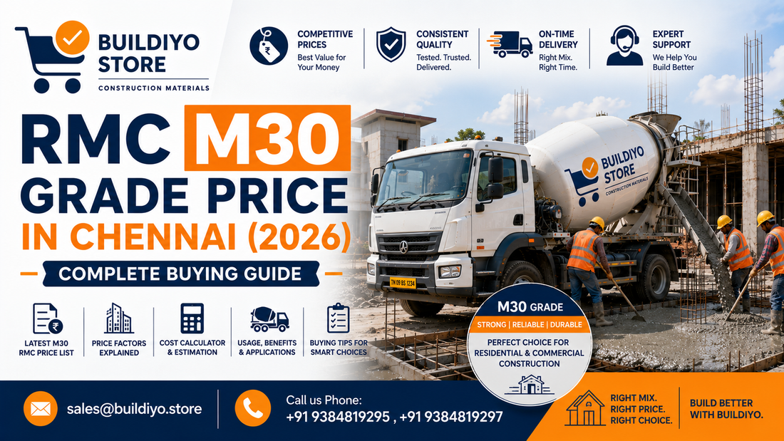 RMC M30 Grade Price in Chennai (2026): Complete Buying Guide