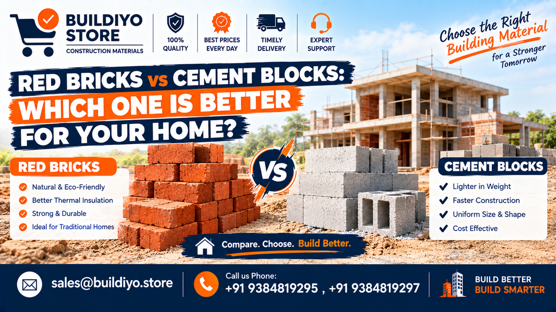 Red Bricks vs Cement Blocks: Which One Is Better for Your Home?