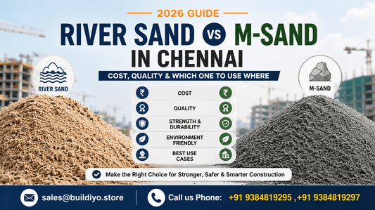 River Sand vs M-Sand in Chennai — Cost, Quality & Which One to Use Where (2026)