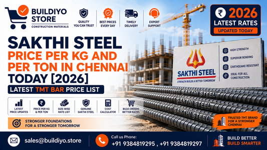 Sakthi Steel Price per Kg and per Ton in Chennai Today [2026]