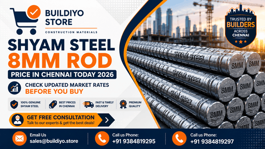 Shyam Steel 8mm Rod Price in Chennai Today 2026 – Check Updated Market Rates Before You Buy