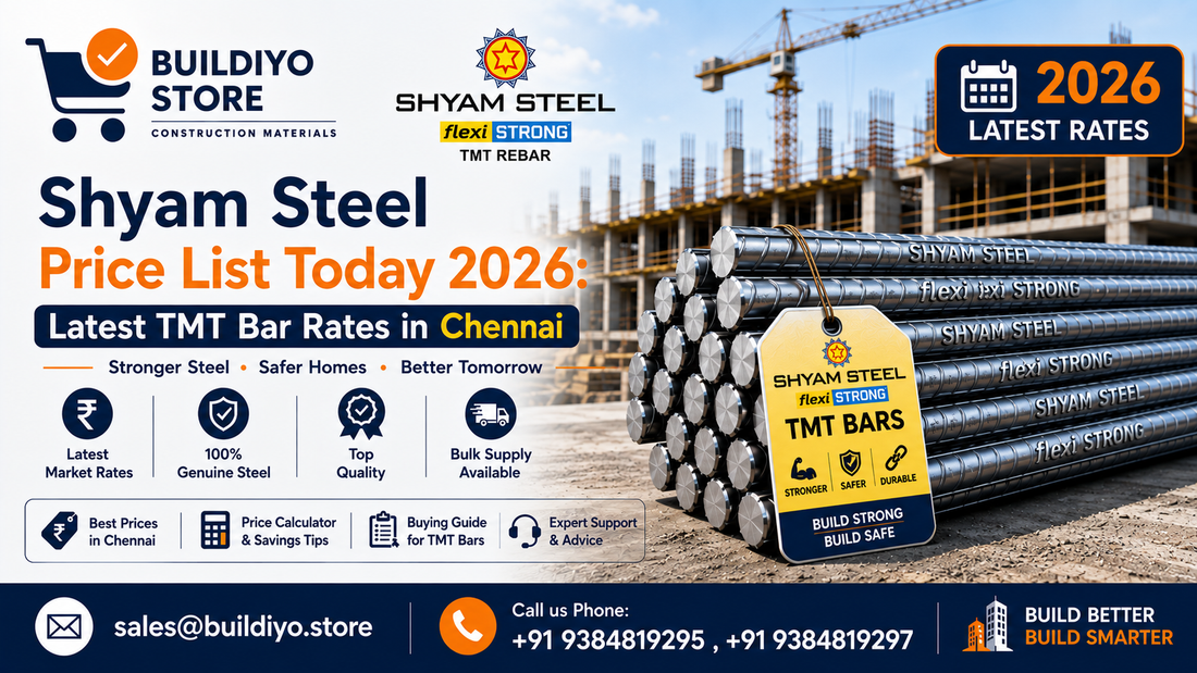 Shyam Steel Price List Today 2026: Latest TMT Bar Rates in Chennai