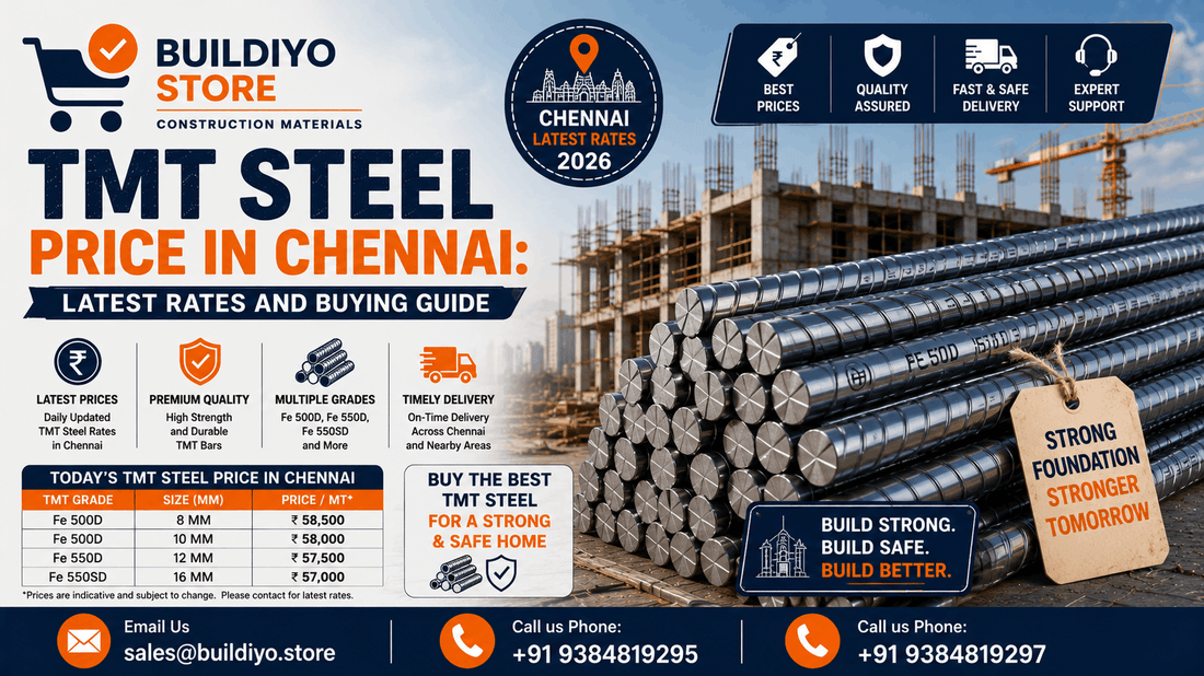 TMT Steel Price in Chennai: Latest Rates and Buying Guide