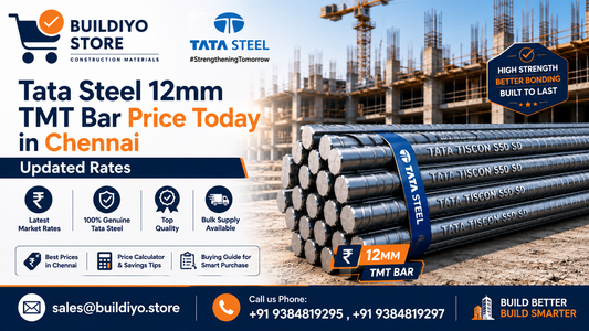 Tata Steel 12mm TMT Bar Price Today in Chennai – Updated Rates