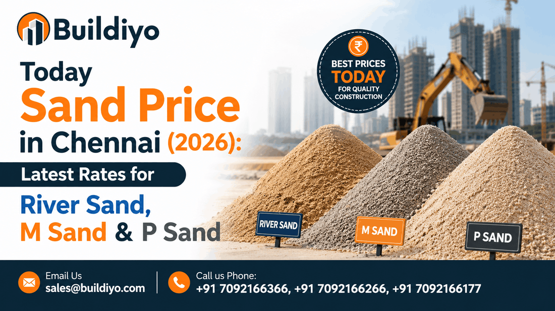 Today Sand Price in Chennai (2026): Latest Rates for River Sand, M Sand & P Sand