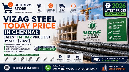 Vizag Steel Today Price in Chennai: Latest TMT Bar Price List by Size [2026]