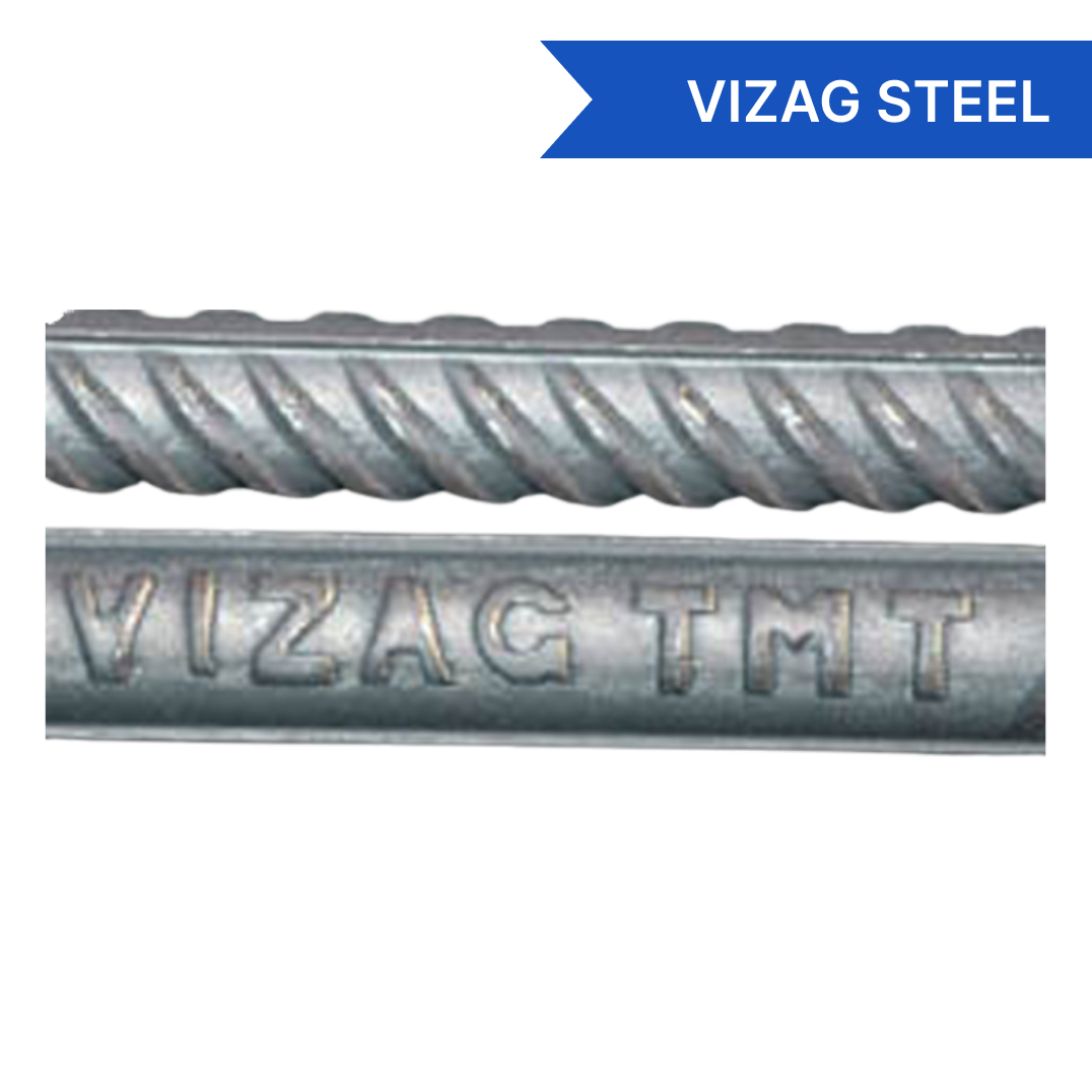Vizag Steel TMT Bar - Fe 550 - 24mm - buildiyo.store
