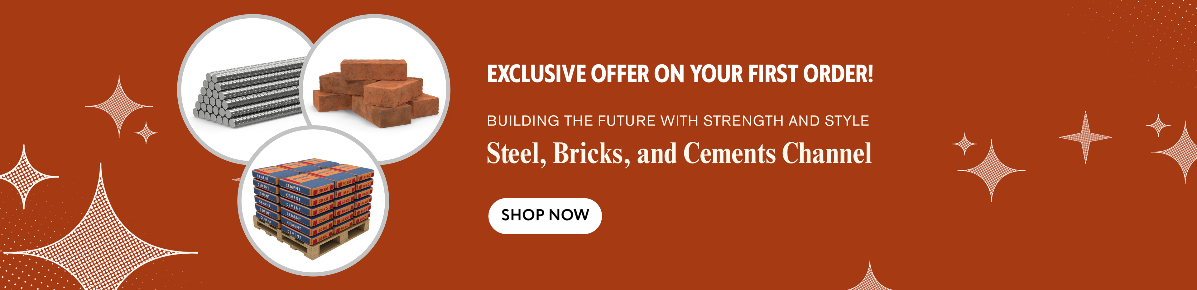 banner steelmbricks,cement