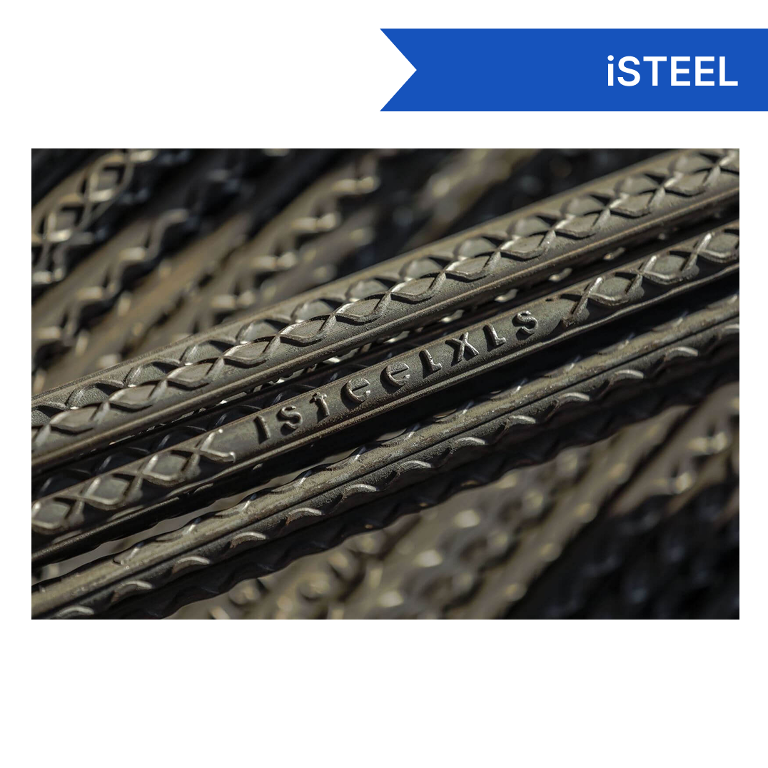 Isteel Steel TMT Bar - Fe 550 - 20mm - buildiyo.store